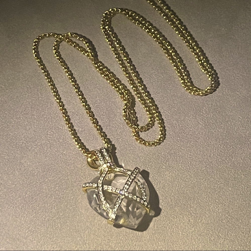 Swarovski Crystal Heart Long Necklace - Picture 2 of 6